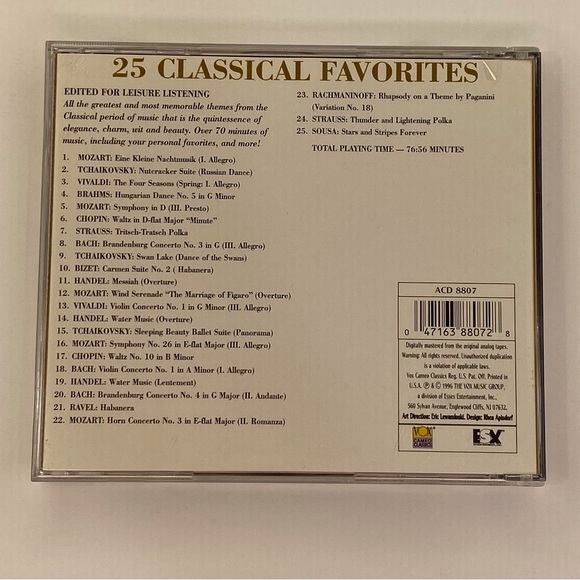 Classical 25 Favorites music CD - Picture 2 of 6